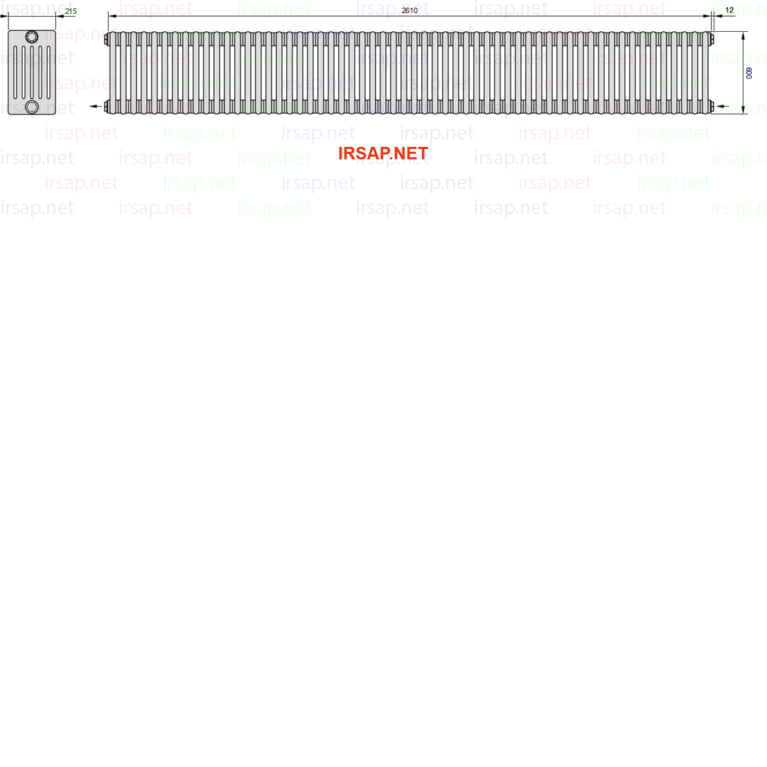 Радиатор IRSAP Tesi 60600/58 T08 CL 01